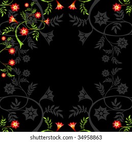 branches with red flowers