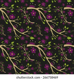 Branches seamless background