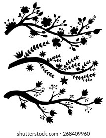 Branches silhouettes