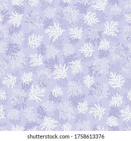 Branches silhouettes seamless pattern design