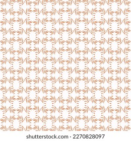 Branches silhouettes seamless in peach on white background. Can be used for home decor such as wallpaper, tablecloth, bedclothes, for fashion graphics such as fabric all-over print or as wrappings
