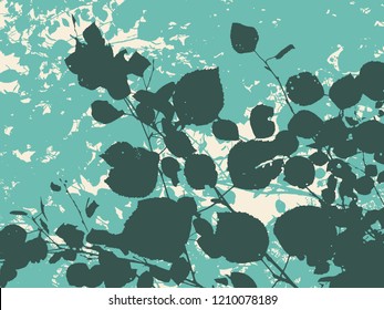 Branches silhouettes. vector illustration