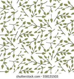branches of a tree, eco. Seamless Floral Pattern. ?ute delicate small flower.