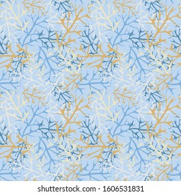 Branches without leaves. Seamless background.