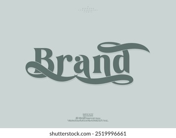 Brand abstract minimal modern alphabet fonts for logo. Typography technology electronic digital music future creative font. vector illustration