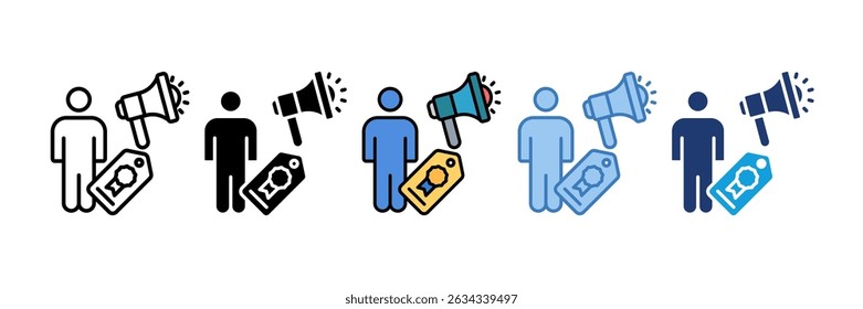 Brand Ambassador Icon Element For Design