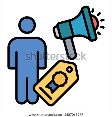 Brand Ambassador Icon Element For Design