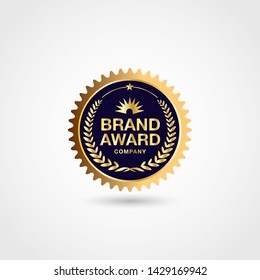 Brand Award Company emblem badge certificate template design