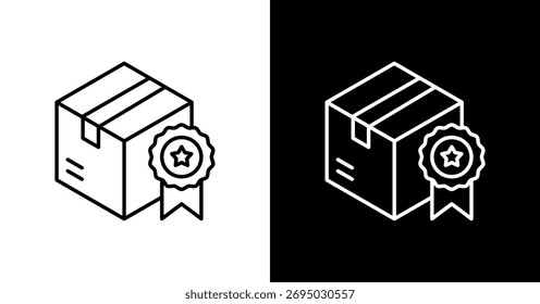 Brand Awards White Icon Set Design