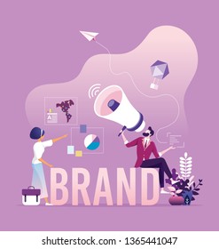 Brand awareness campaign - Business branding and marketing concept