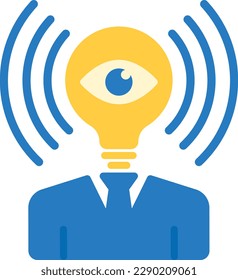 brand awareness flat icon vector, marketing symbol