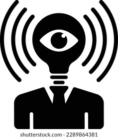 brand awareness glyph icon vector, marketing illustration