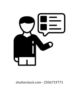 Brand Awareness Glyph Icon, Vector illustration