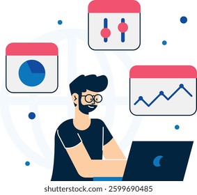 Brand Awareness Growth Marketing Illustration