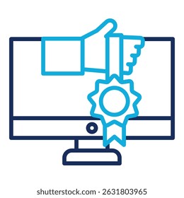 Markenbekanntheit Symbol Element für Design