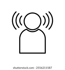 Brand awareness icon isolated on white background