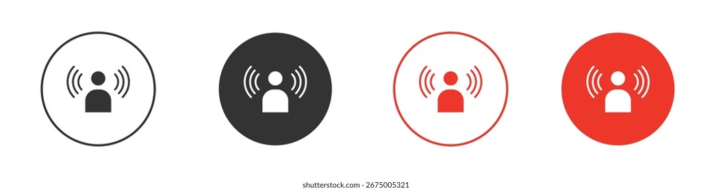 Brand awareness icon for logo, vector sign symbol for design