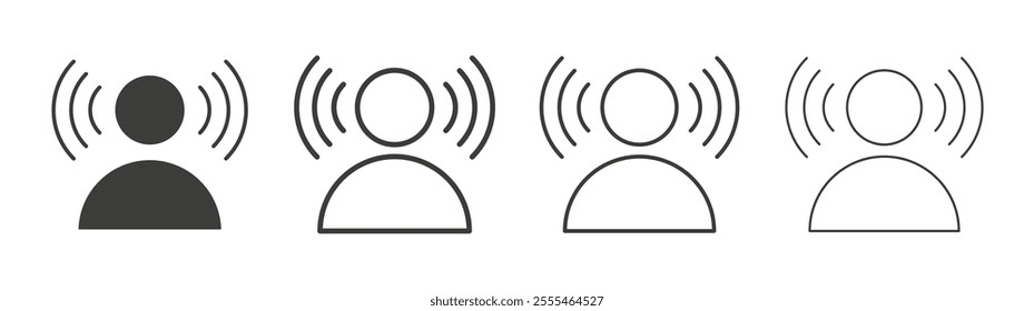Brand awareness icon pack. vector illustration