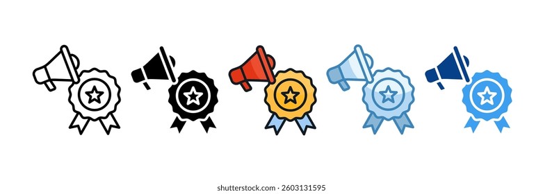 Brand Awareness Icon Set Multiple Style Collection