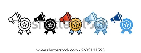 Brand Awareness Icon Set Multiple Style Collection