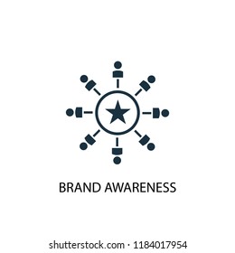 Brand Awareness icon. Simple element illustration. Brand Awareness concept symbol design. Can be used for web and mobile.