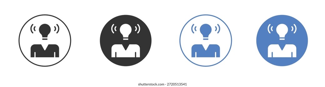 Brand awareness icon vector clip art illustration collection
