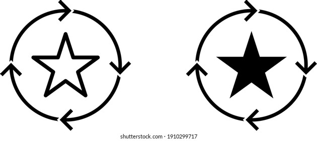 Brand awareness icon , vector illustration