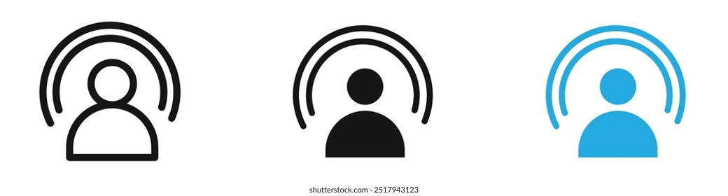 Brand awareness icon vector set illustration
