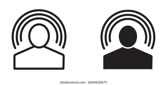 Brand awareness line icon vector illustration set.Brand awareness line icon vector illustration set.Influencer icon symbol pictogram. stroke designs
