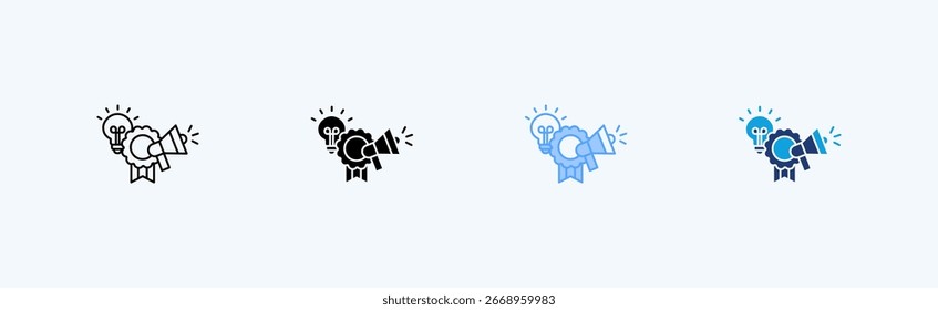 Brand Awareness Multiple Style Icon