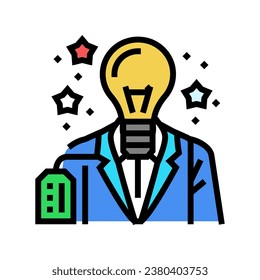 brand awareness social media color icon vector. brand awareness social media sign. isolated symbol illustration