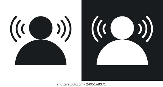 Brand awareness vector icon set in solid style.