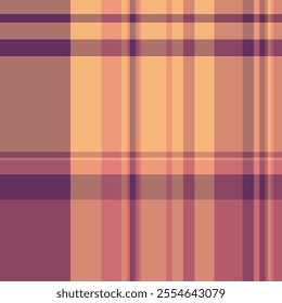 Brand background check texture, delicate tartan vector seamless. Volume plaid fabric textile pattern in red and orange colors palette.