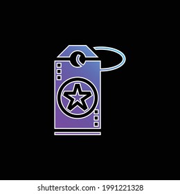 Brand blue gradient vector icon