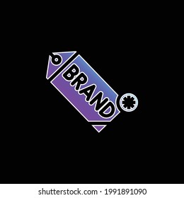 Brand blue gradient vector icon