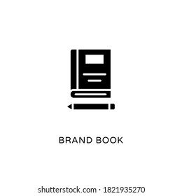 Markenbuch-Symbol in Vektorgrafik. Logotyp