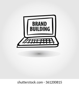 brand building concept , business concept , business idea