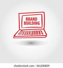 brand building concept , business concept , business idea