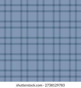 Brand check texture pattern, glamor seamless vector fabric. Winter plaid textile tartan background in blue and pastel colors palette.
