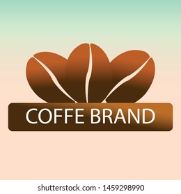 Brand with coffe business vector