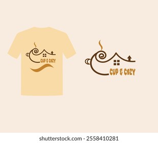 Brand Coffee Shop t shirt Design Idea