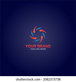 brand for company vector
simple and elegant design