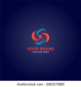 brand for company vector
simple and elegant design