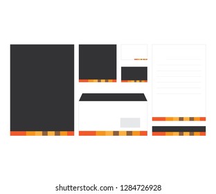 Brand corporate identity design stationery