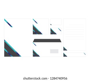 Brand corporate identity design stationery