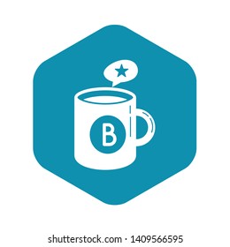 Brand cup tea icon. Simple illustration of brand cup tea vector icon for web design isolated on white background