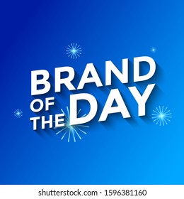 Brand of the Day Design Vector