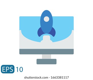Brand Development flat style Icon on white background. editable color. EPS 10