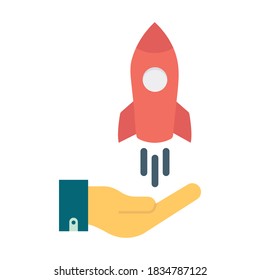 
Markenentwicklung, Rakete, Start, Branding, vollständig editierbare Vektorsymbole
