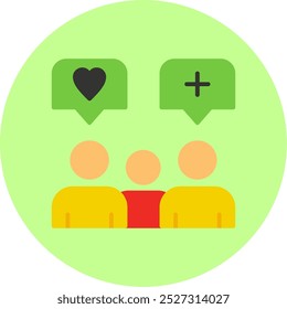 Brand Engagement Flat Multi Color Vector Icon Design